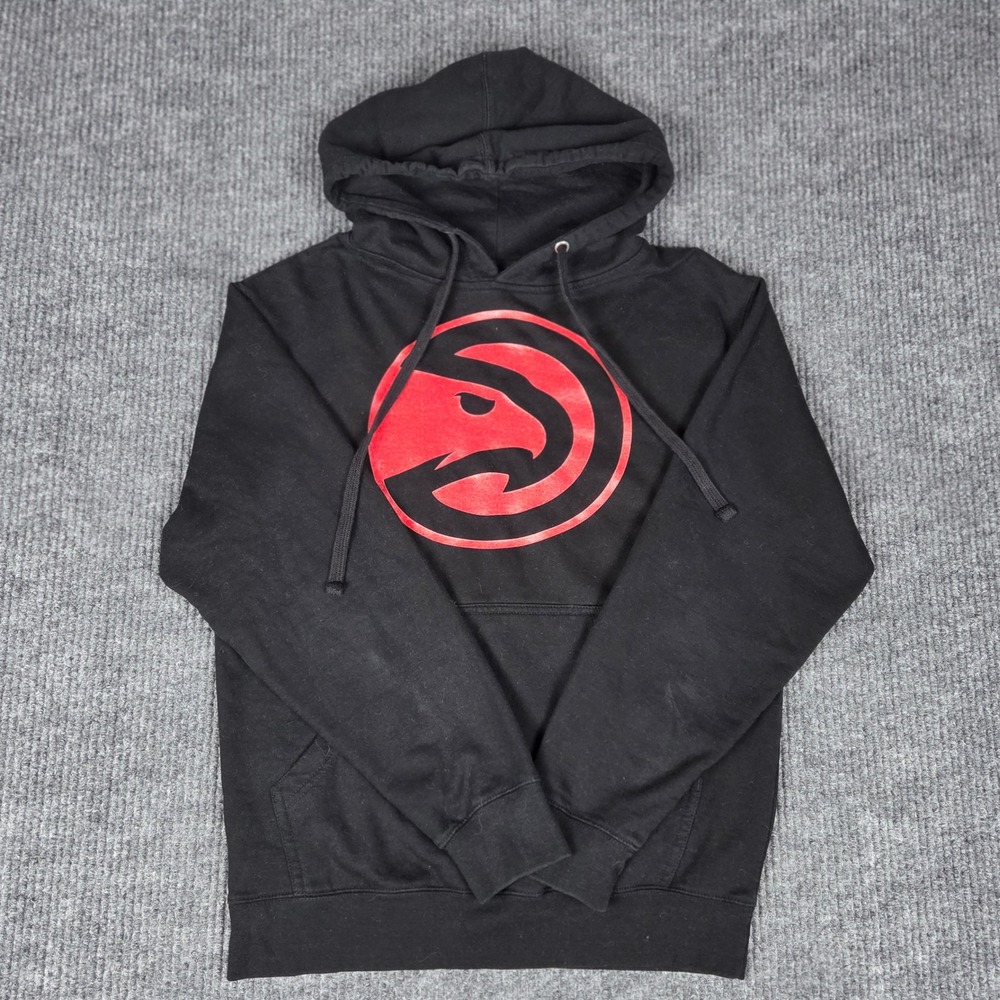 Atlanta Hawks Fanatics Black Hoodie Sweatshirt Men's Size S Athletic